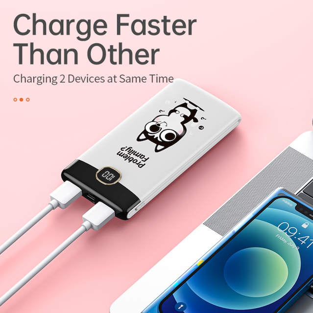 Power Bank Fast Charging LED 5
