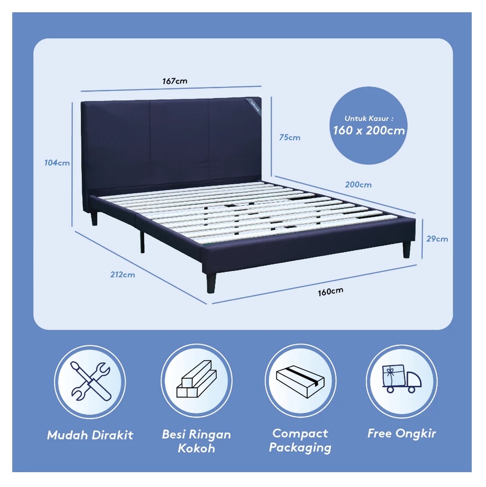 Graha Seribusatu Jaya Inthebox Divan Sandaran