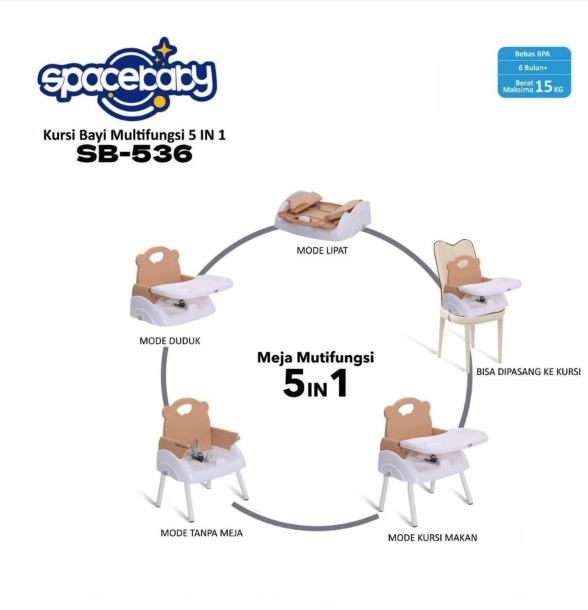 Spacebaby Booster Seat Folding 3