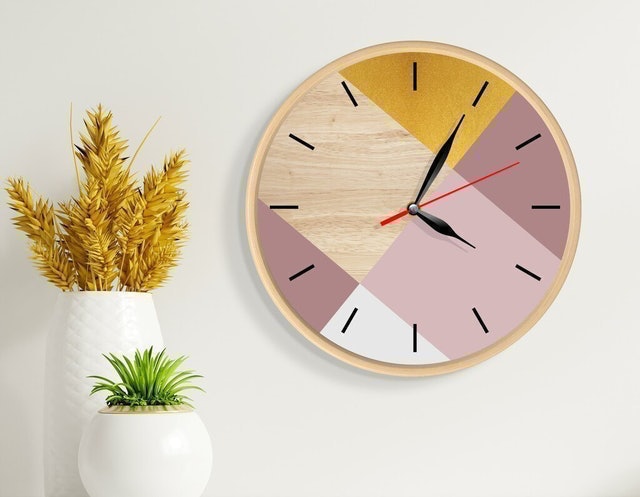  Jam Dinding Kayu Scandinavian SCB04