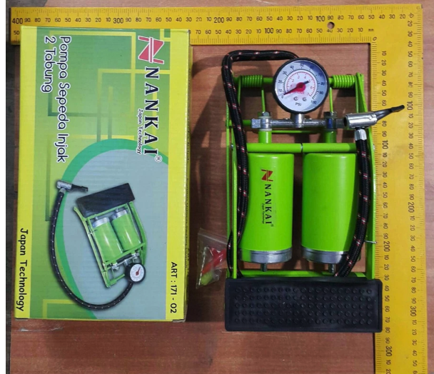 Nankai Pompa Sepeda Injak 2 Tabung  171-02