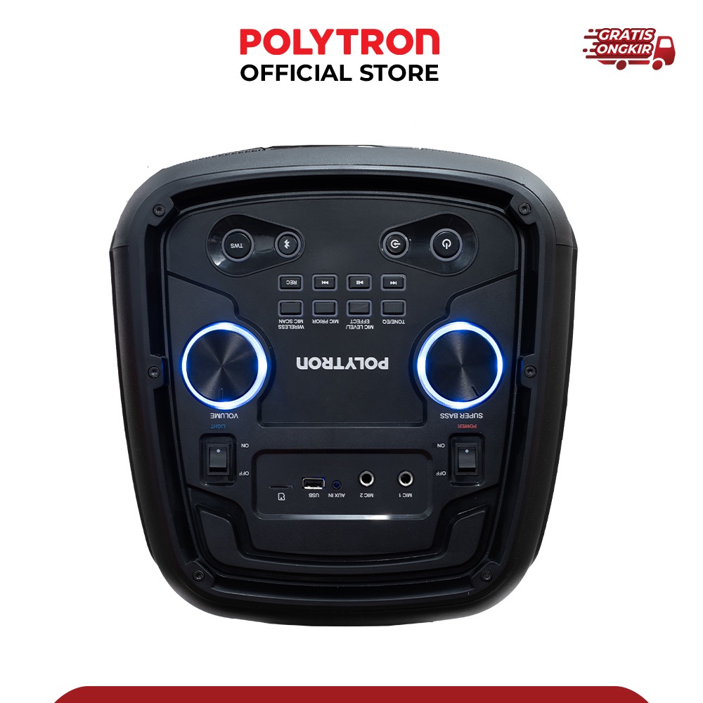 POLYTRON Polytron Party Speaker Bluetooth Karaoke Portable Wireless  PPS 8L22