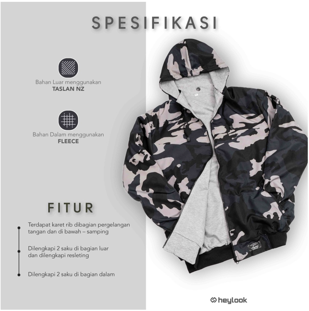 Jaket Camo