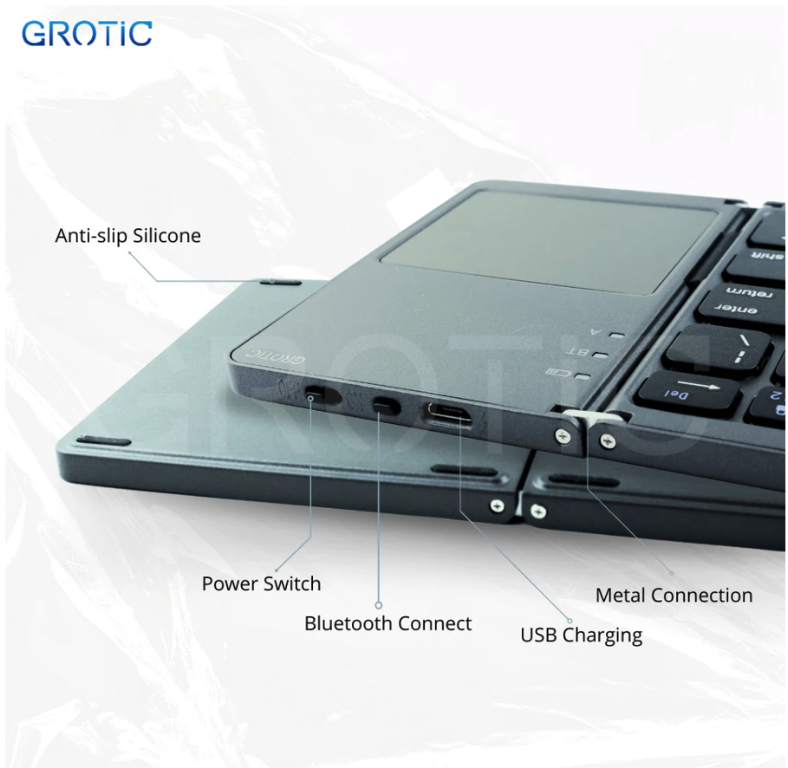 Tunggal Daya Abadi Grotic Foldable Bluetooth Keyboard with Touchpad B033