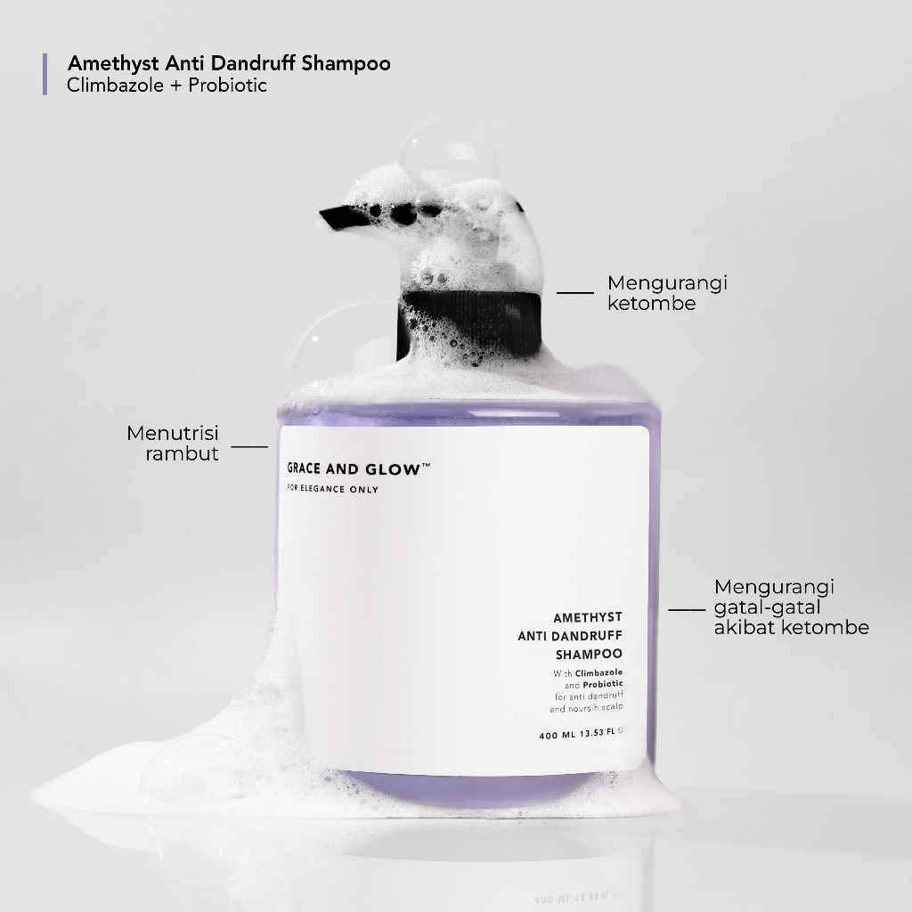 Grace and Glow Grace and Glow Amethyst Anti Dandruff Shampoo