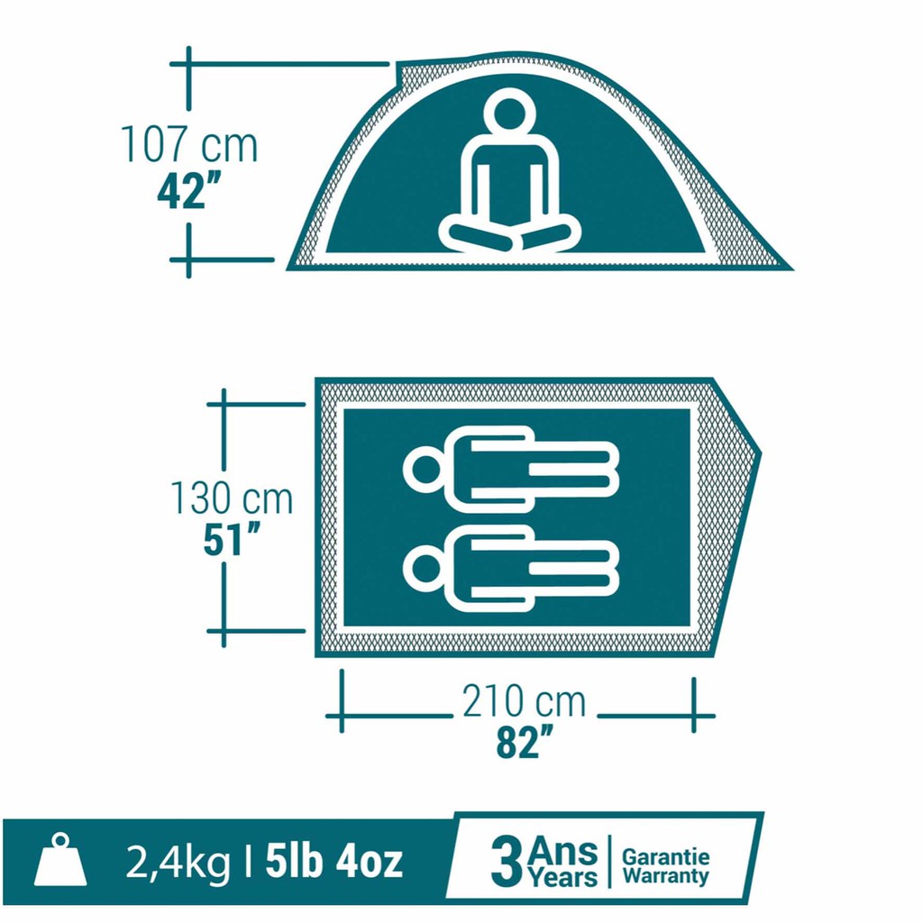 Decathlon Sports Indonesia Decathlon Quechua Tenda Camping MH100