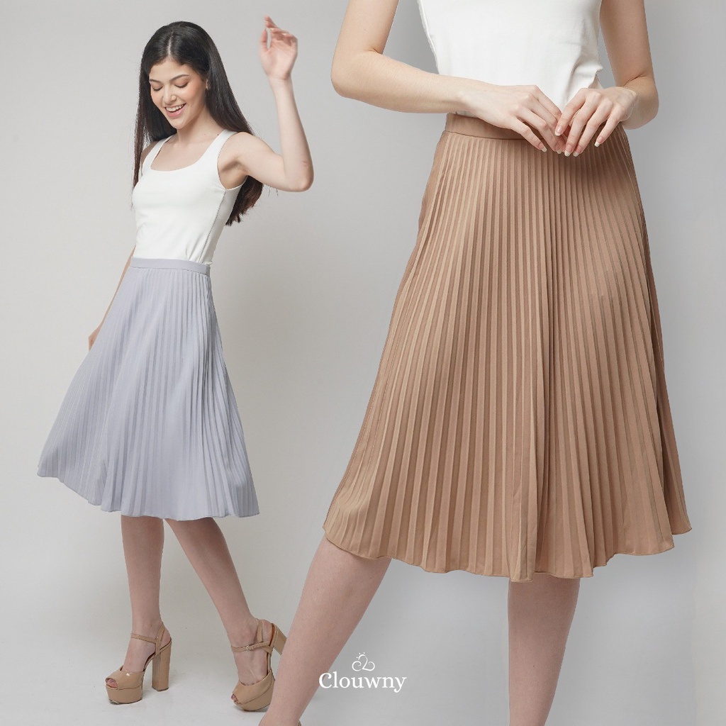 Vamos Midi Pleat Skirt 3