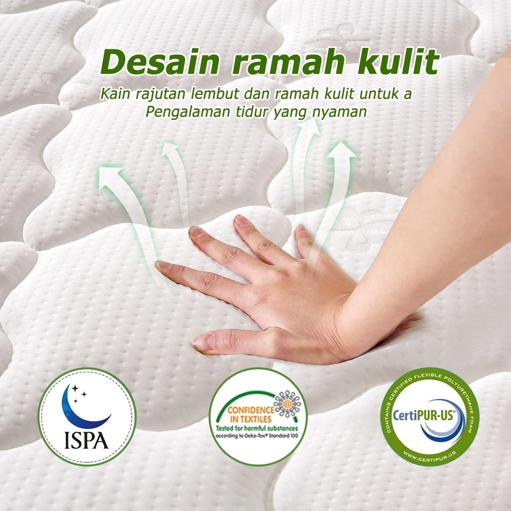  KAVARA  Springbed Spons Memory Foam