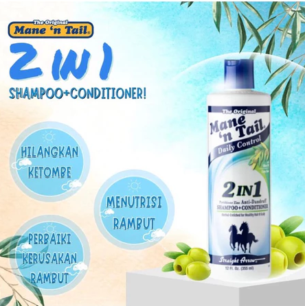 Straight Arrow Products Mane 'n Tail 2in1 Anti Dandruff Shampoo