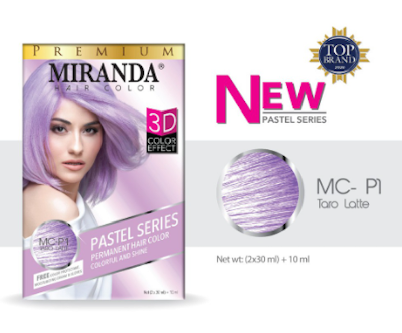 Hair Color Pastel Series Taro Latte 2