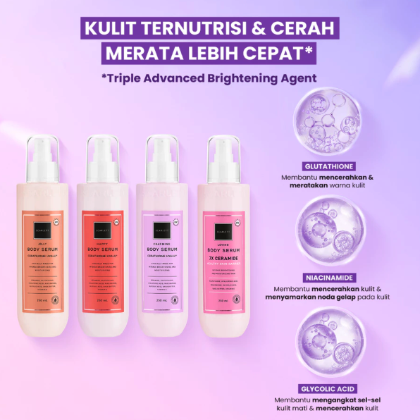 Opto Lingkar Sejahtera Scarlett Whitening Bodycare Daily Routine Charming + AHA