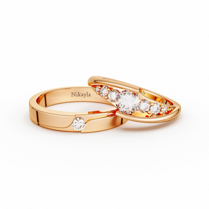 Nikayla Jewelry Ring Silver Couple Sweetly Love D 3