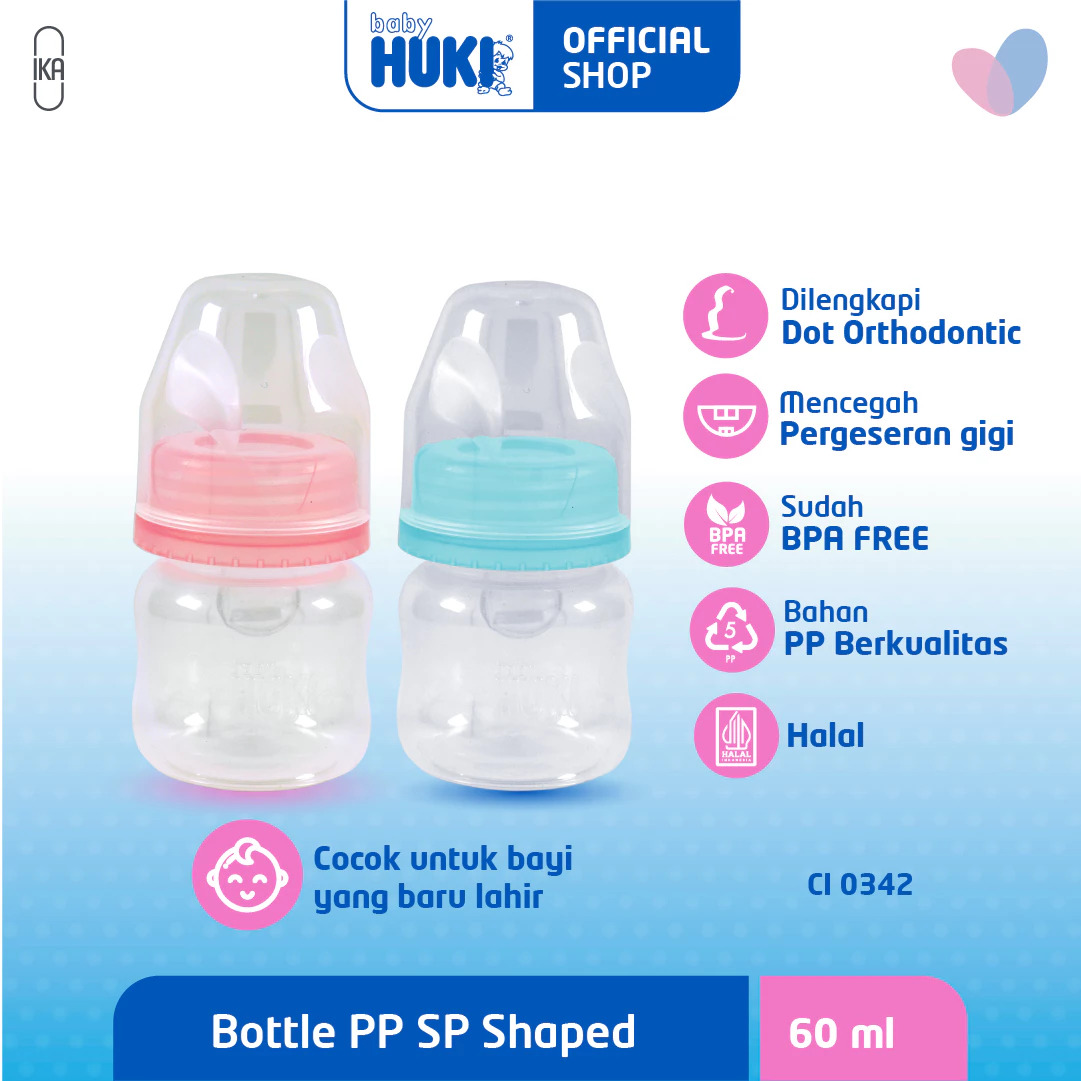 Baby HUKI Botol PP SP Shaped 3