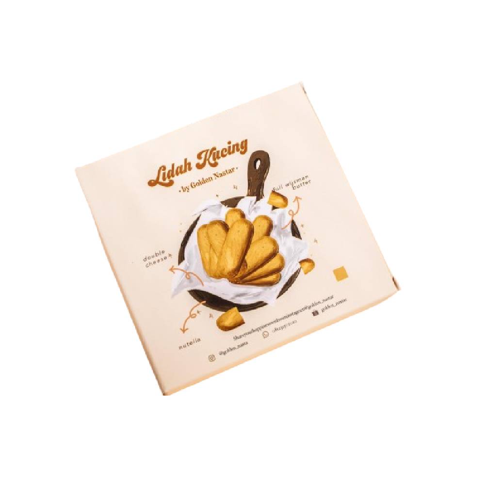 Golden Star Lidah Kucing Nutella Box Premium 20 Pcs