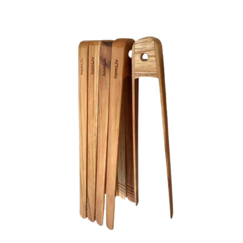 Wooden Tongs Foodgrade 1