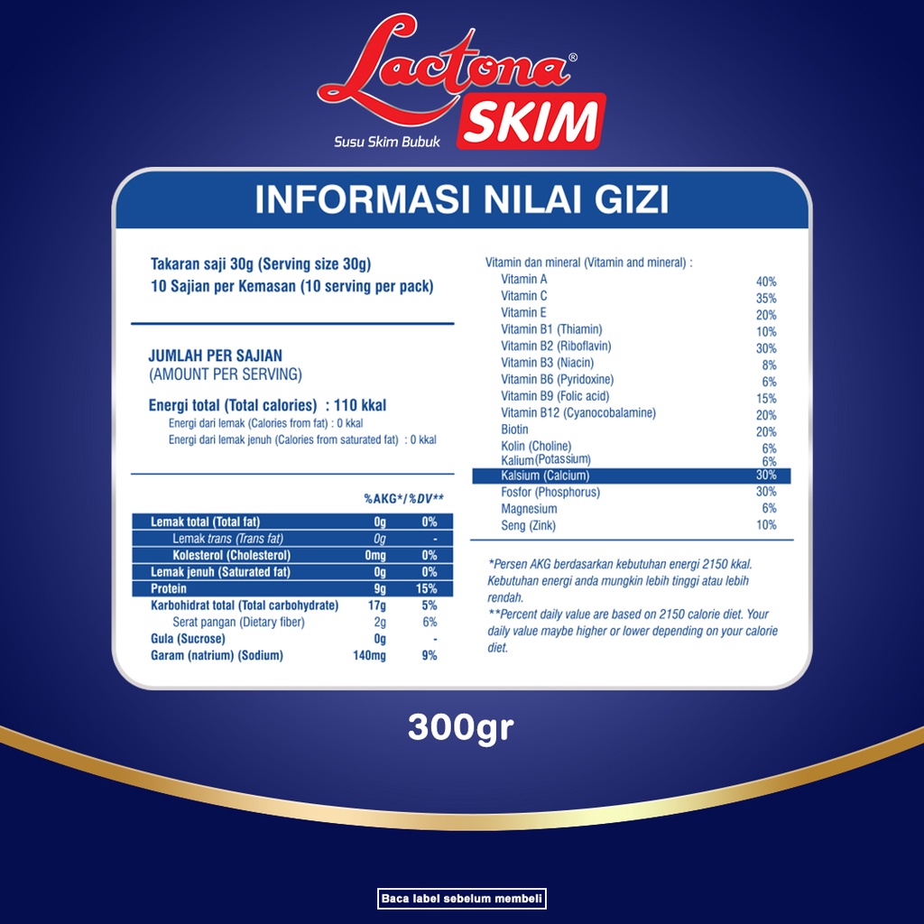 Mirota KSM Lactona Skim Low Fat