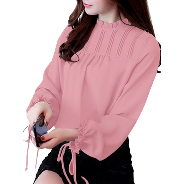 Korean Style Blouse Lengan Panjang