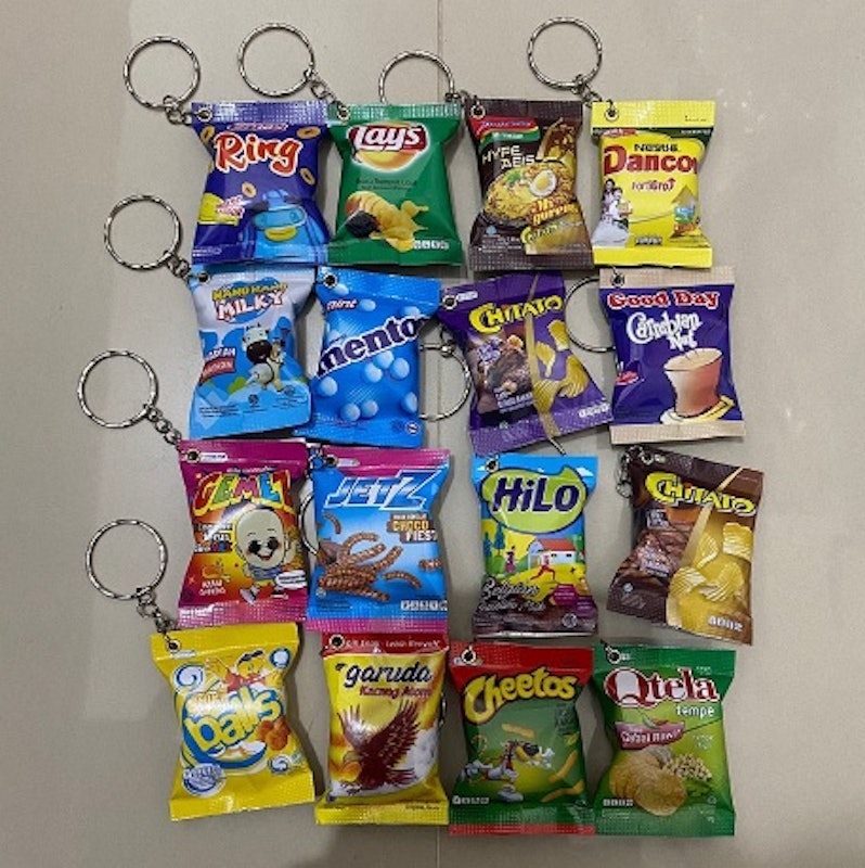Gantungan Kunci Miniatur Snack 2