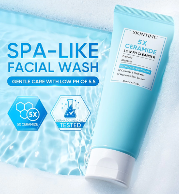 5X Ceramide Low pH Cleanser 4