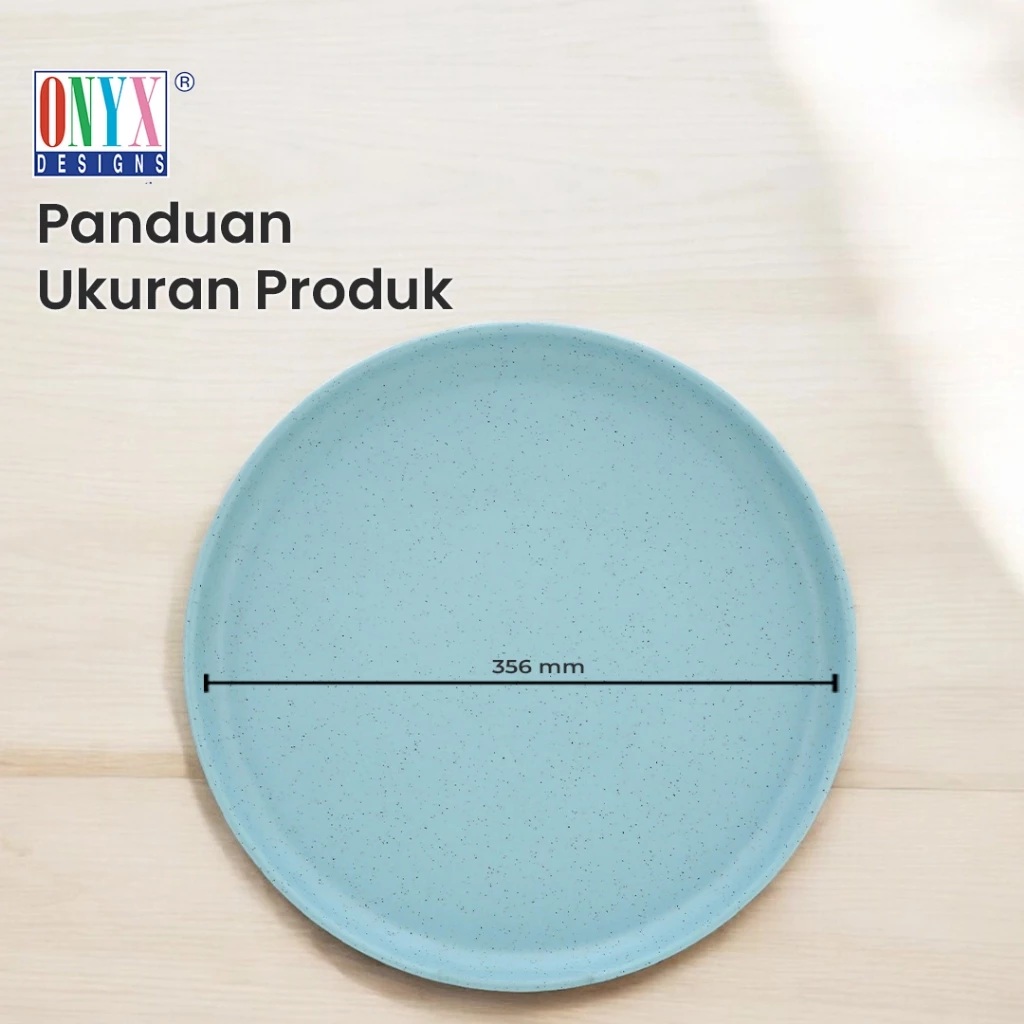 Presindo Central ONYX DESIGNS™ Piring Melamin Saji Besar Rustic Series  12143P