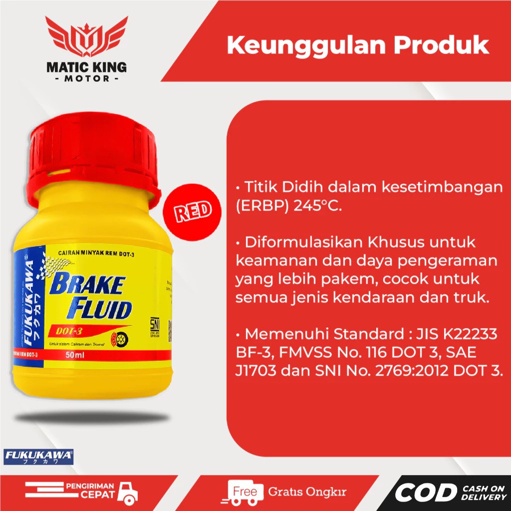 Indotama Usaha Gemilang Fukukawa Brake Fluid DOT 3