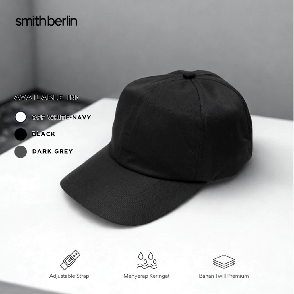 SMITHINDO MITRA MANDIRI Smith Berlin Topi Baseball Pria Polos Bryce