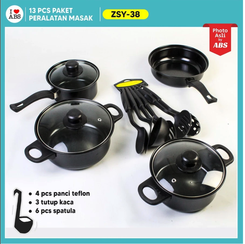  Bebehome Peralatan Masak Lengkap 13 Pcs