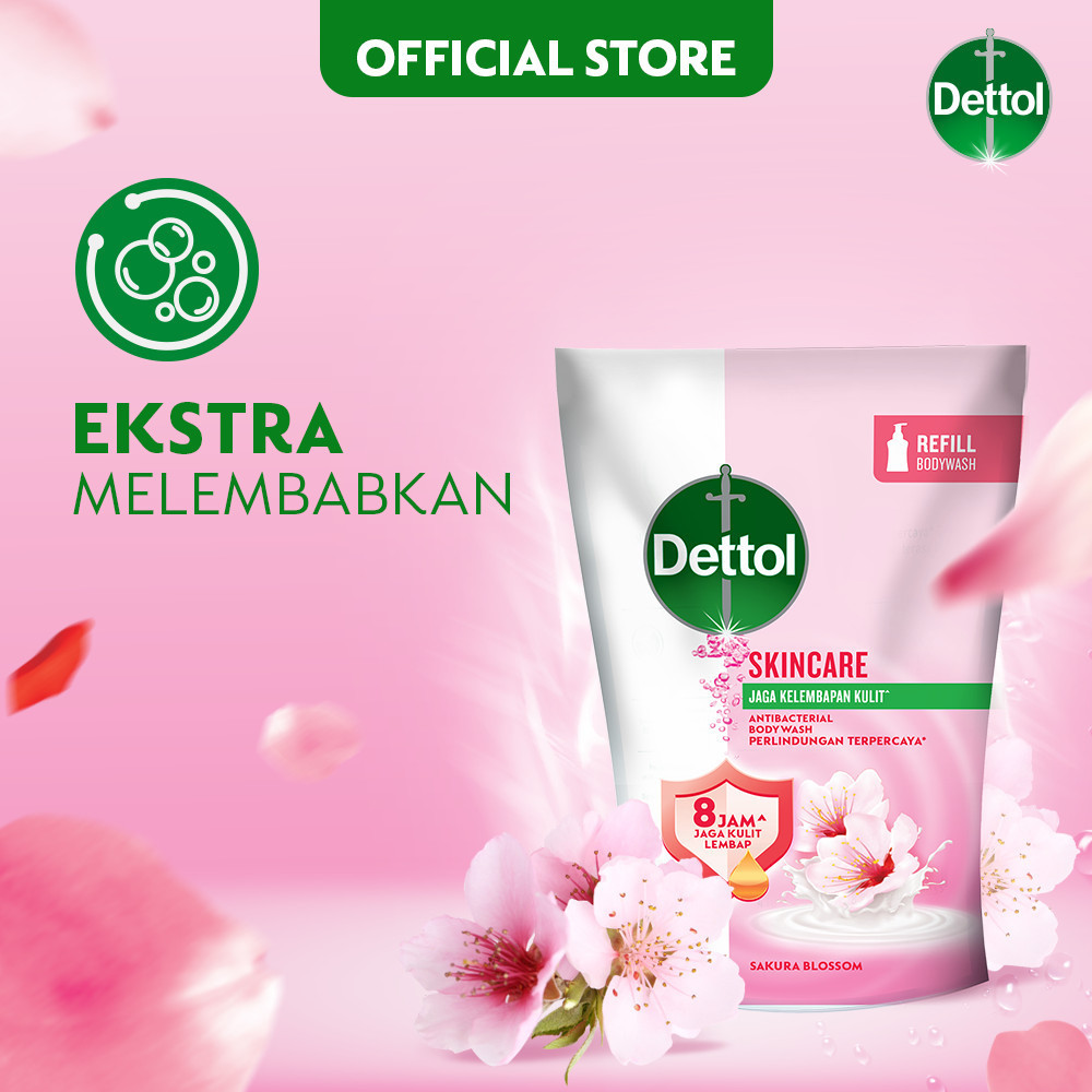 Reckitt Benckiser Dettol Sabun Mandi Cair Anti Bakteri Skincare 