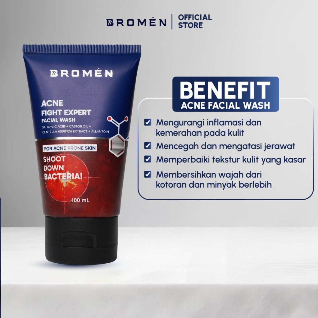 Solomon Indo Global BROMEN Acne Fight Expert Facial Wash