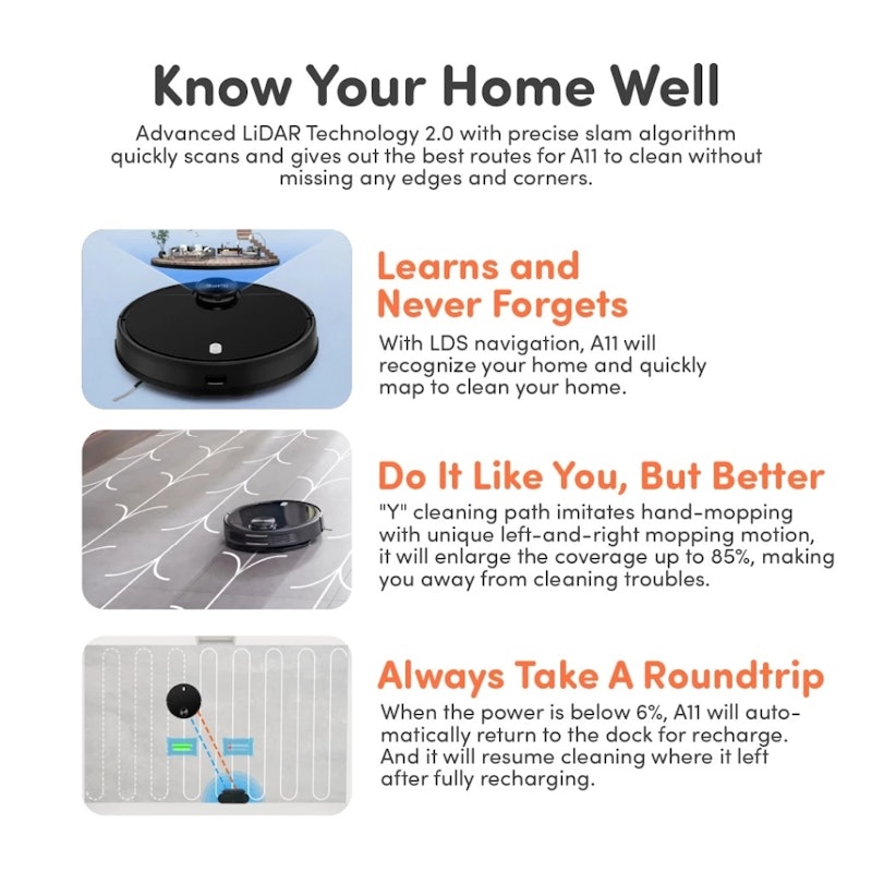 iLife Robotic Vacuum & Mop 4
