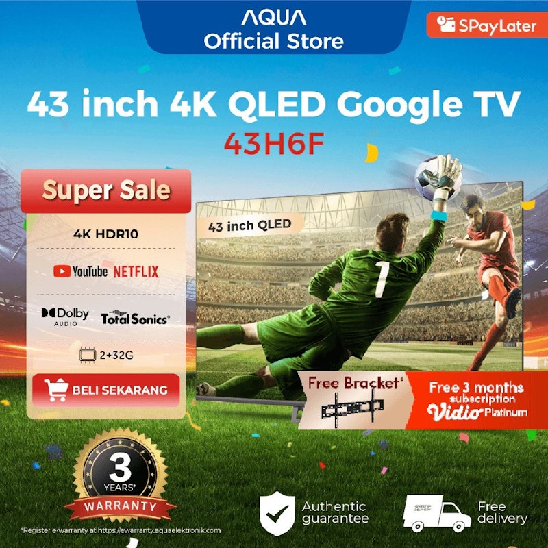 43 Inch 4K QLED Google TV 5