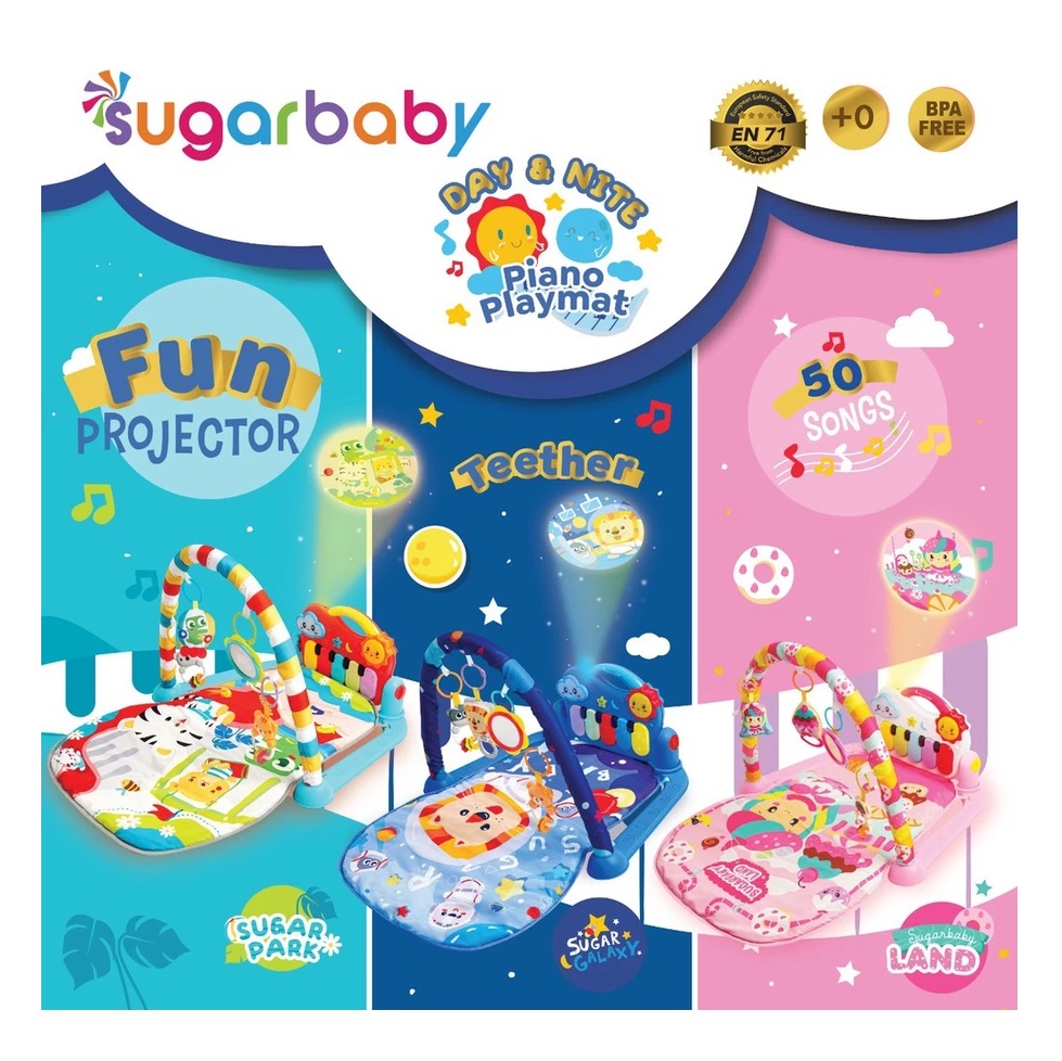 SugarBaby Day & Nite Piano Playmat 4