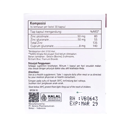 Pharmacore Nutraceuticals  Zinc Picolinate and Gluconate