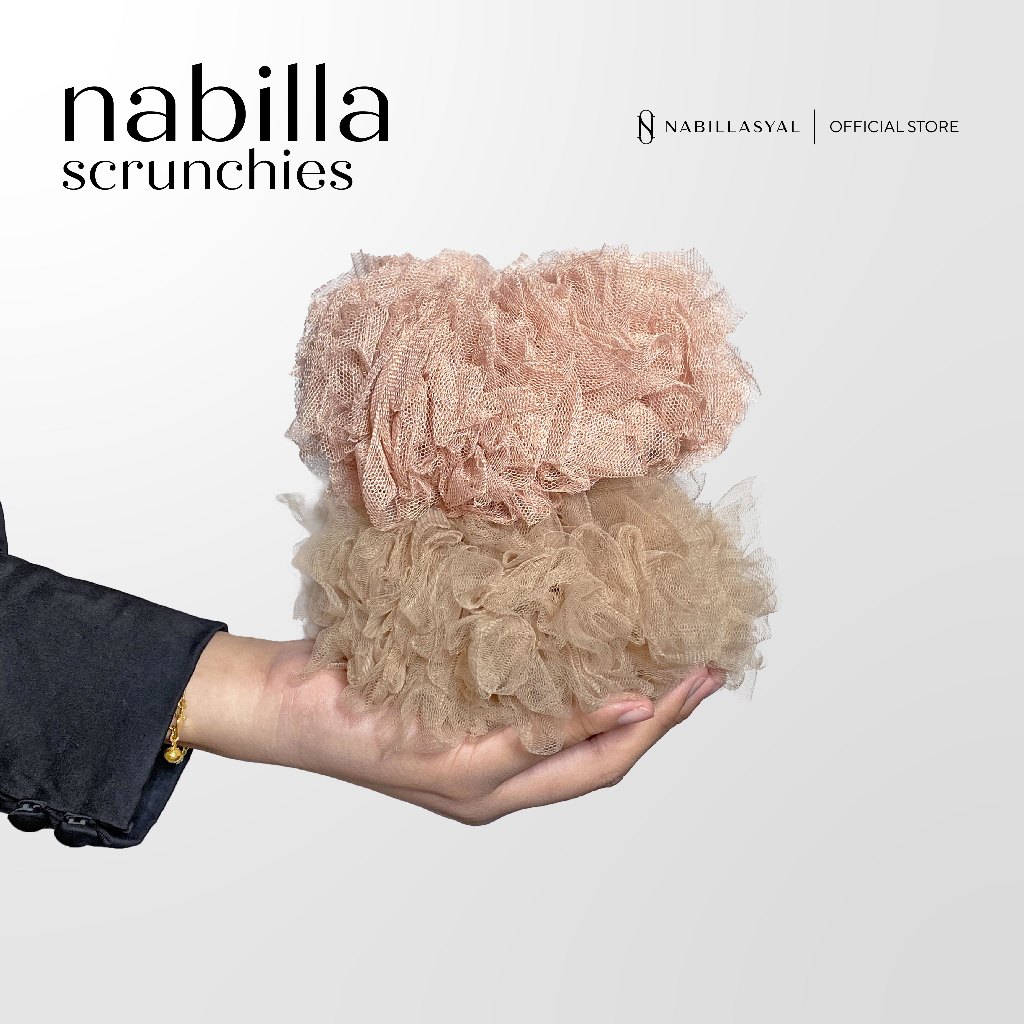  NABILLASYAL Scrunchies Hijab Tulle