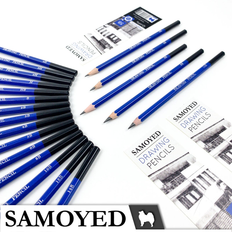 Samoyed Drawing Pencils H 5