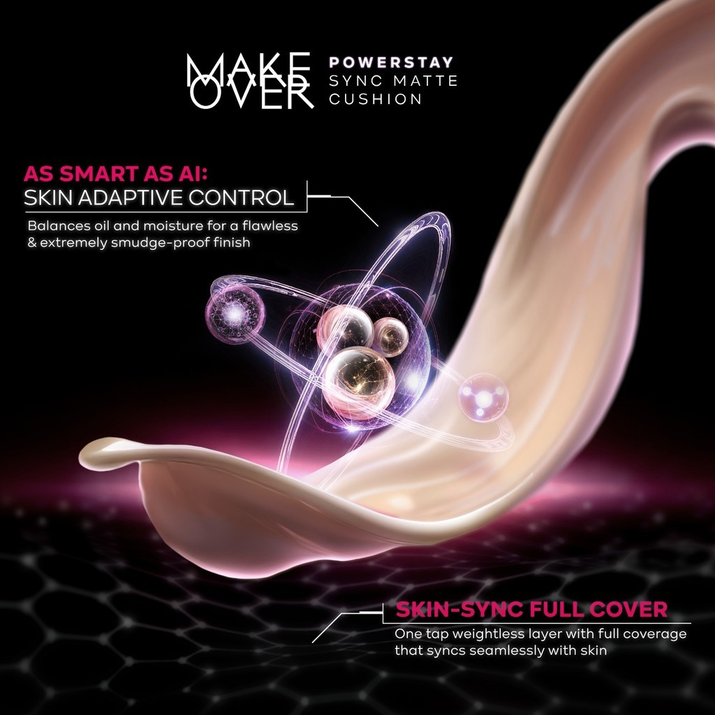 Paragon Technology and Innovation MAKE OVER Powerstay Sync Matte Cushion N30 Natural Beige