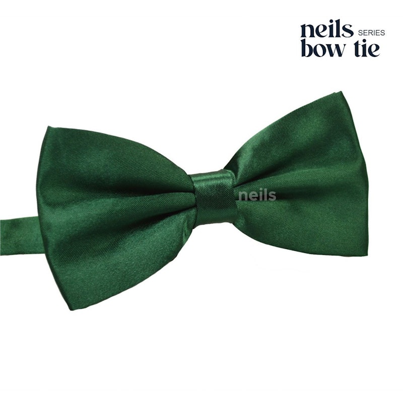Dasi Kupu-Kupu Katun Satin Green Pine 2