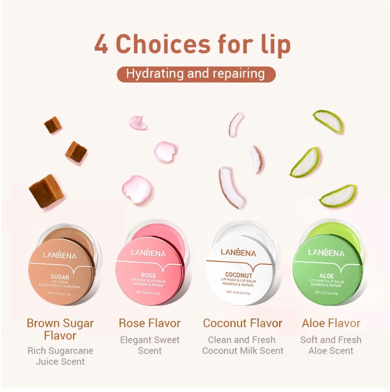 JNR Sosial Indonesia LANBENA Sugar Lip Scrub