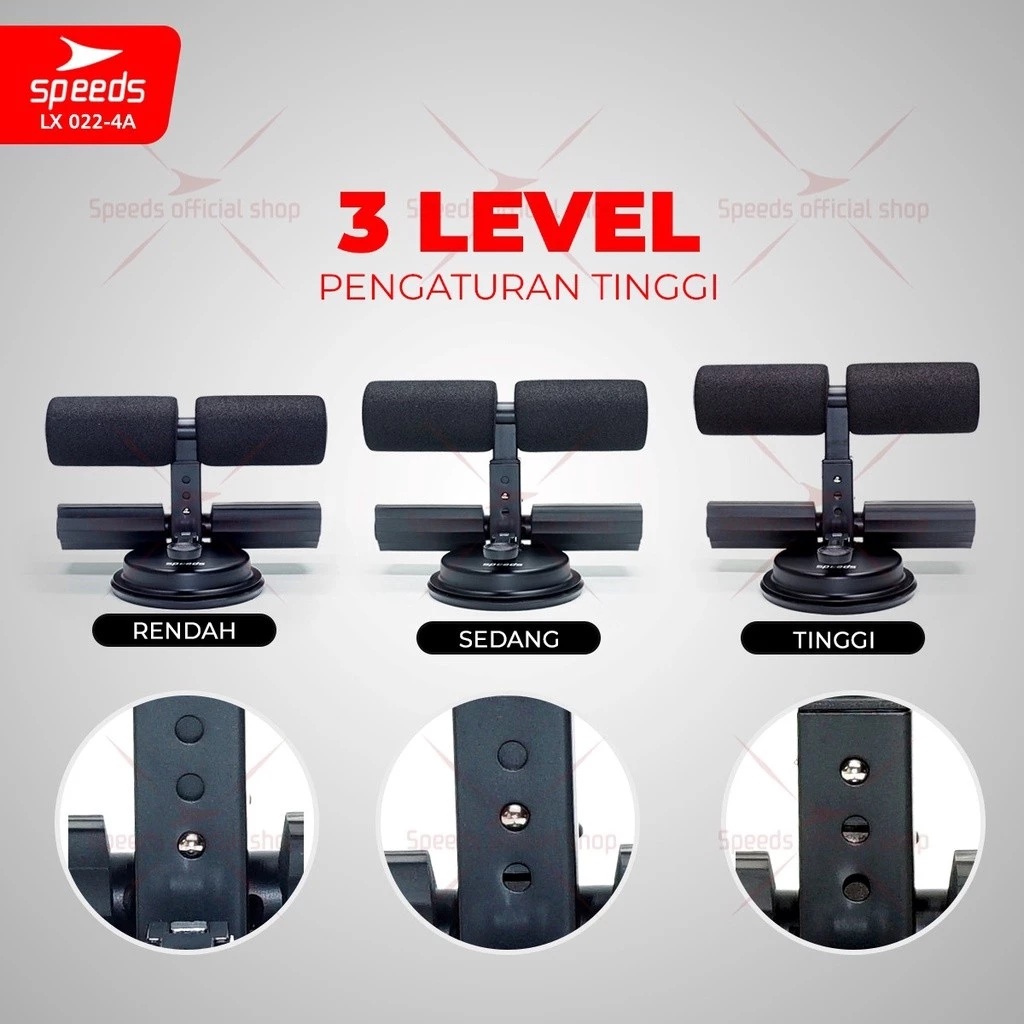 SPEEDS Sit Up Stand + Resistance Bands  3