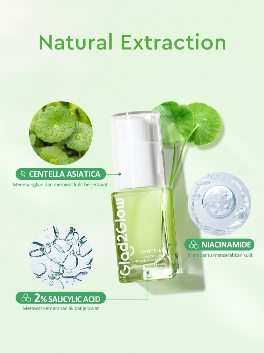 Suntone Wisdom Indonesia Glad2Glow Centella Salicylic Acid Power Acne Serum
