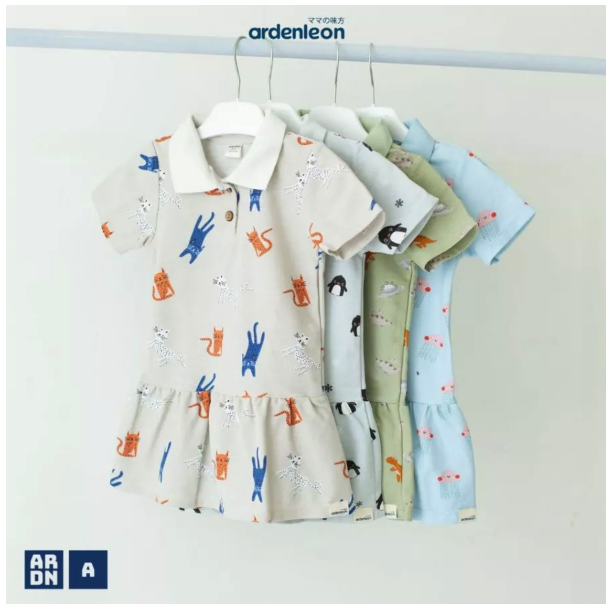 Ardenleon Basic Polo Dress Print 3