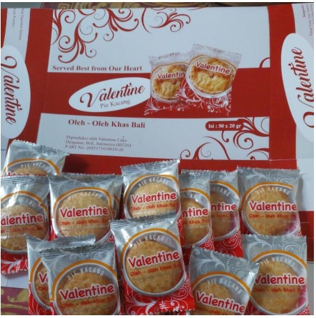 Valentine Cake Pie Kacang Valentine