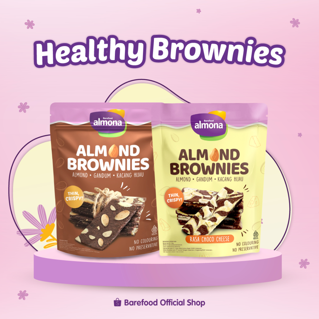 Inovasi Pangan Nusantara Almona Almond Brownies