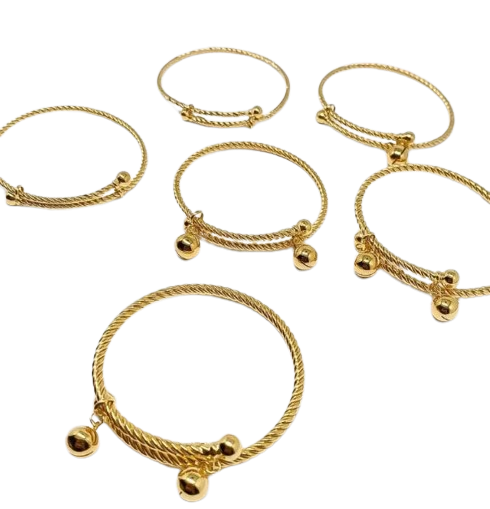  Gelang Bangle Lilit Lonceng