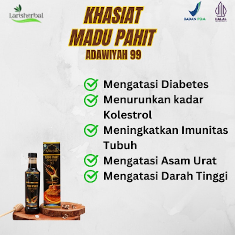 Adawiyah 99 Madu Hitam Pahit 3