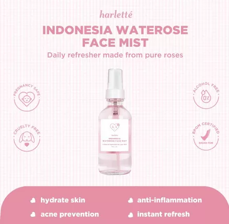 Valencia Organika Global Harlette Waterose Face Mist