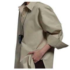 Ecinos 100% Cotton Oversized Shirt