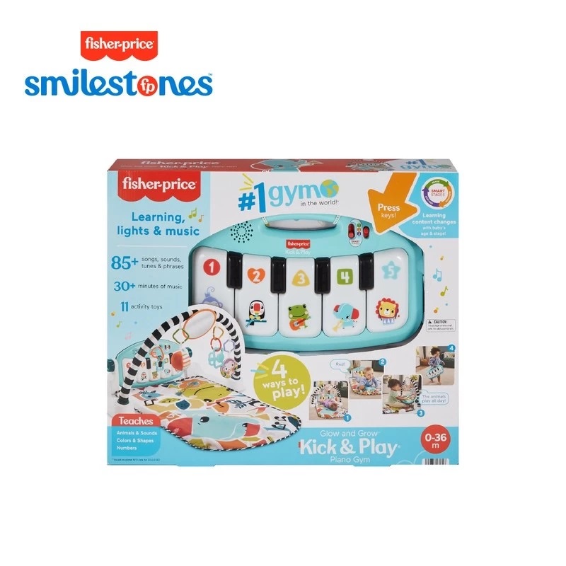 Fisher-Price Glow and Grow Kick & Play Piano Baby Gym 2