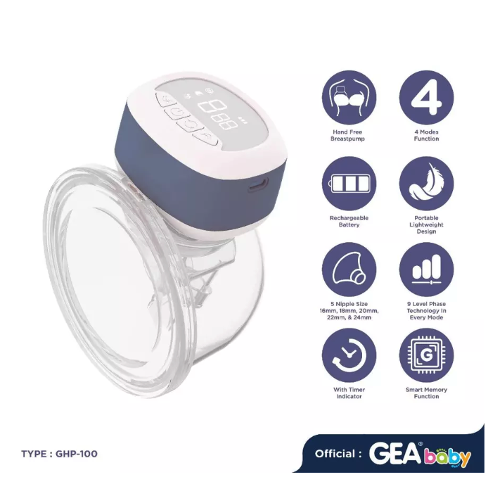 Royal Mitra Pratama GEA Baby Cello Veola Handsfree Breastpump  GHP-100