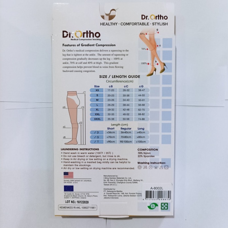 Dr. Ortho Under Knee Stocking Open Toes 5
